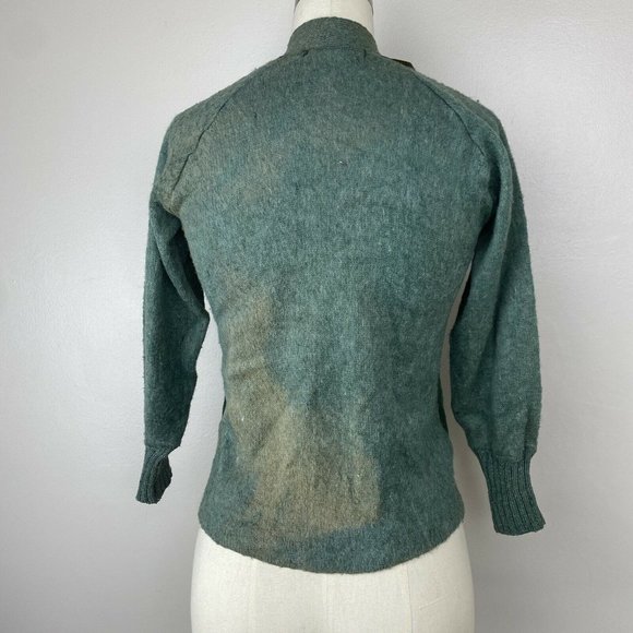 Vintage 1940s Child's Cowboy Cardigan Sweater, Sportswear, Adult Size XS/S, NWT - Picture 5 of 12